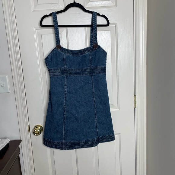 Rewind Dresses & Skirts - REWIND 90’s overalls style sleeveless denim dress | 11